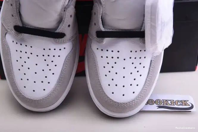 MaikeSneakers Grey Air Jordan 1 OG High Smoke Light 555088-126 0429